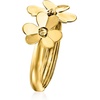 image:imageRossSimons Italian 14kt Yellow Gold Flower RingNo Gemstone