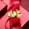 image:imageRossSimons Italian 14kt Yellow Gold Flower RingNo Gemstone