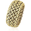 image:imageRossSimons Italian 14kt Yellow Gold RisoLink RingNo Gemstone