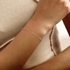 image:imageRossSimons Italian 3mm 10kt Yellow Gold Bead Station Braceletno gemstone