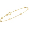 image:imageRossSimons Italian 3mm 10kt Yellow Gold Bead Station Braceletno gemstone