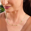 image:imageRossSimons Italian 3mm 10kt Yellow Gold Herringbone NecklaceNo Gemstone