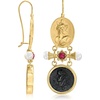 image:imageRossSimons Italian Tagliamonte Black Onyx and 60 ct tw Ruby Drop Earrings With Cultured Pearls in 18kt Gold Over Sterling