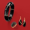 image:imageRossSimons PearShaped Black Onyx Drop Earrings in 14kt Yellow Gold
