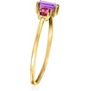 image:imageRossSimons Pure Collection 020 Carat Amethyst and 10 Carat Rhodolite Garnet Toi Et Moi Ring in 14kt Yellow Gold Size 7
