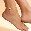 image:imageRossSimons Pure Collection 335mm Cultured Pearl Flower Station Anklet in 14kt Yellow Gold 9 inches