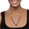 image:imageRossSimons Purple Turquoise Necklace in Sterling Silver 20 inches
