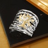image:imageRossSimons Sterling Silver and 14kt Yellow Gold MultiRow Tree Of Life RingOther