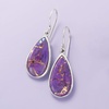 image:imageRossSimons Teardrop Purple Turquoise Earrings in Sterling Silver