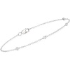 image:imagePure Collection by RossSimons 010 ct tw BezelSet Diamond Bracelet in Sterling SilverDiamond