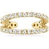 image:imagePure Collection by RossSimons 020 ct tw Diamond 2Row Single Ear Cuff in 14kt Yellow Gold