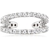 image:imagePure Collection by RossSimons 020 ct tw Diamond 2Row Single Ear Cuff in Sterling Silver
