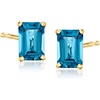 image:imagePure Collection by RossSimons 120 ct tw London Blue Topaz Stud Earrings in 14kt Yellow Gold