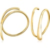 image:imagePure Collection by RossSimons 14kt Yellow Gold Endless Teardrop Wire Drop Earrings