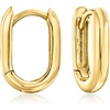 image:imagePure Collection by RossSimons 14kt Yellow Gold Paper Clip Link Huggie Hoop Earrings