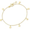 image:imagePure Collection by RossSimons Italian 14kt Yellow Gold Clover Station Braceletno gemstone