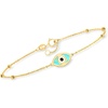 image:imagePure Collection by RossSimons Italian 14kt Yellow Gold Evil Eye Bracelet With Multicolored Enamelno gemstone