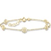 image:imagePure Collection by RossSimons Italian 14kt Yellow Gold Flower Station Bracelet 7 inches