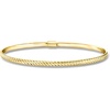 image:imagePure Collection by RossSimons Italian 14kt Yellow Gold Ridged Bangle Braceletno gemstone