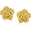image:imagePure Collection by RossSimons Italian 14kt Yellow Gold Rose Earrings