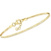 image:imagePure Collection by RossSimons Italian 16mm 18kt Gold Over Sterling Herringbone Braceletno gemstone