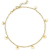 image:imagePure Collection by RossSimons Italian 18kt Gold Vermeil Disc Station Anklet 9 inches