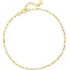 image:imagePure Collection by RossSimons Italian 18kt Gold Vermeil Paper Clip Link Anklet 9 inches