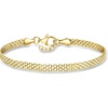 image:imagePure Collection by RossSimons Italian 37mm 18kt Gold Over Sterling BismarkLink Braceletno gemstone
