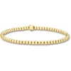 image:imagePure Collection by RossSimons Italian 3mm 18kt Gold Over Sterling Bead Stretch Braceletno gemstone