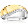 image:imageRossSimons 015 ct tw Diamond Wave Ring in 14kt 2Tone GoldDiamond