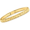 image:imageRossSimons 10kt Yellow Gold BasketweavePattern Bangle Braceletno gemstone