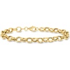 image:imageRossSimons 10kt Yellow Gold CableLink Braceletno gemstone