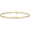 image:imageRossSimons 10kt Yellow Gold CurbLink Bar Braceletno gemstone