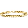 image:imageRossSimons 10kt Yellow Gold CurvedLink Braceletno gemstone