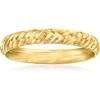 image:imageRossSimons 10kt Yellow Gold DiamondCut RingNo Gemstone