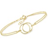 image:imageRossSimons 10kt Yellow Gold DoubleCircle Braceletno gemstone
