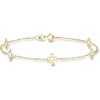 image:imageRossSimons 10kt Yellow Gold Flower Station Braceletno gemstone