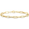 image:imageRossSimons 10kt Yellow Gold Paper Clip Link Braceletno gemstone