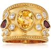 image:imageRossSimons 140 Carat Citrine and 80 ct tw Rhodolite Garnet Ring With 60 ct tw White Topaz in 18kt Gold Over SterlingCitrine