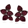 image:imageRossSimons 1810 ct tw Garnet Cluster Earrings in Sterling Silver