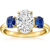 image:imageRossSimons 200 Carat LabGrown Diamond Ring With 100 ct tw Sapphires in 14kt Yellow GoldDiamond