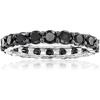 image:imageRossSimons 200 ct tw Black Diamond Eternity Band in 14kt White Golddiamondcolored