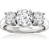 image:imageRossSimons 200 ct tw LabGrown Diamond 3Stone Ring in 14kt White GoldDiamond