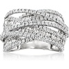 image:imageRossSimons 200 ct tw Round and Baguette Diamond Highway Ring in 14kt White GoldDiamond
