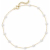 image:imageRossSimons 335mm Cultured Pearl Station Anklet in 10kt Yellow Gold 9 inches