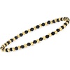 image:imageRossSimons 3mm Onyx and 10kt Yellow Gold Bead Stretch BraceletOnyx