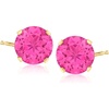 image:imageRossSimons 480 ct tw Pink Topaz Martini Stud Earrings in 14kt Yellow Gold