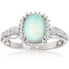 image:imageRossSimons Ethiopian Opal and 35 ct tw White Topaz Ring in Sterling SilverOpal