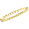 image:imageRossSimons Italian 10kt Yellow Gold Brushed Bangle Braceletno gemstone