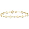 image:imageRossSimons Italian 10kt Yellow Gold Ricami Floral Station Braceletno gemstone